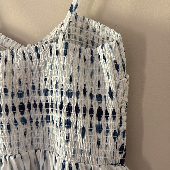 NWT Universal Thread Smocked Cut-Out Maxi Sundress Blue White Multicolor Size S - Picture 10 of 14